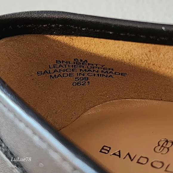 Bandolino Liberty Red Plaid and Black Leather Loafers 6M - Picture 4 of 9